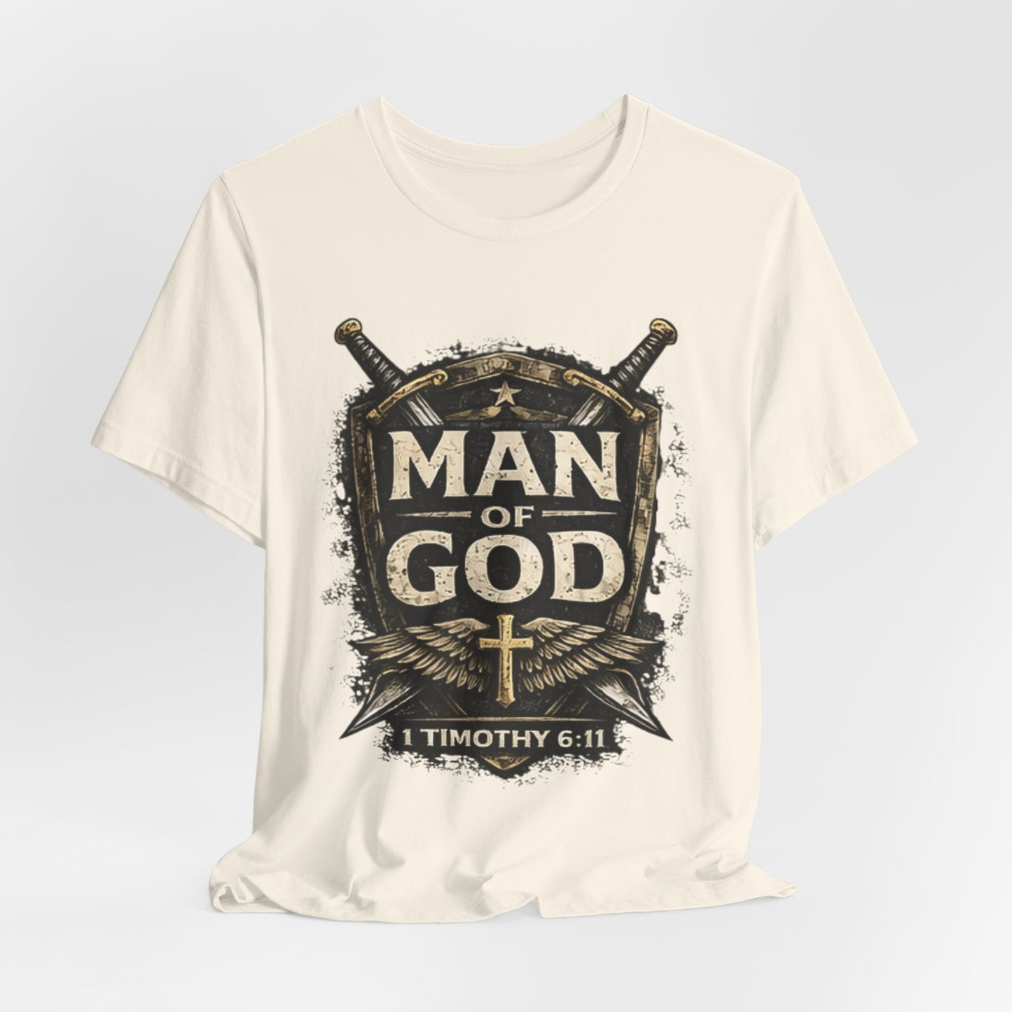 Man of God Tee — 1 Timothy 6:11 Christian Faith T-Shirt