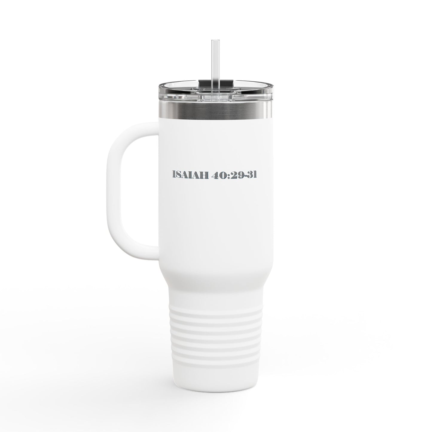 Travel Mug - Bible Verse 'He gives Strength to the Weary' Isaiah 40:29-31