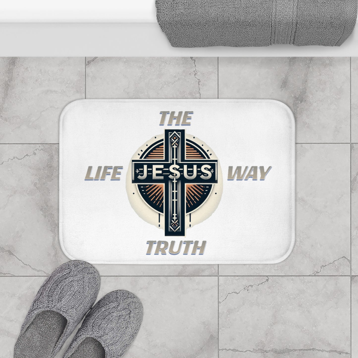 Bath Mat "THE WAY TRUTH LIFE"