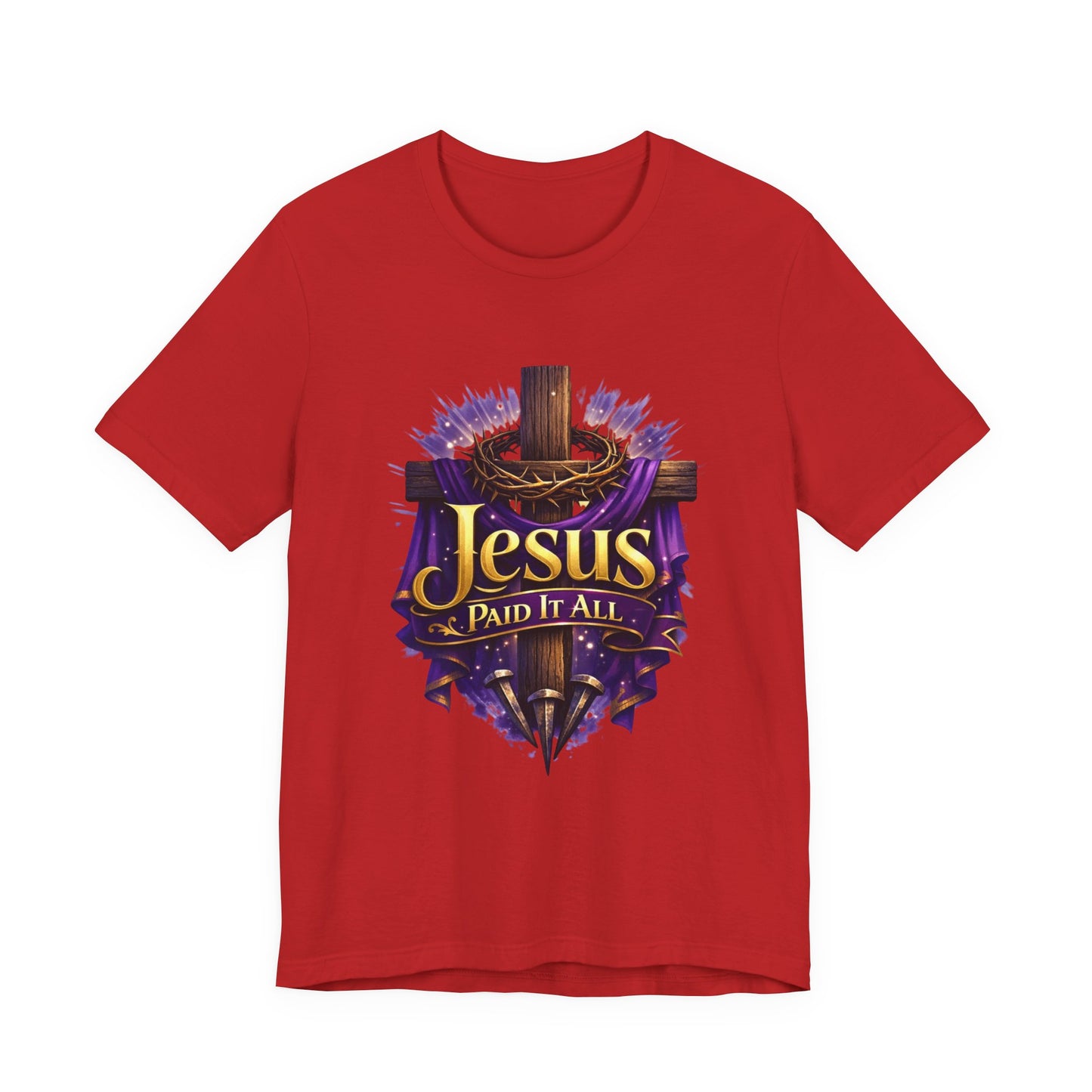 Jesus Paid It All Christian Cross Tee