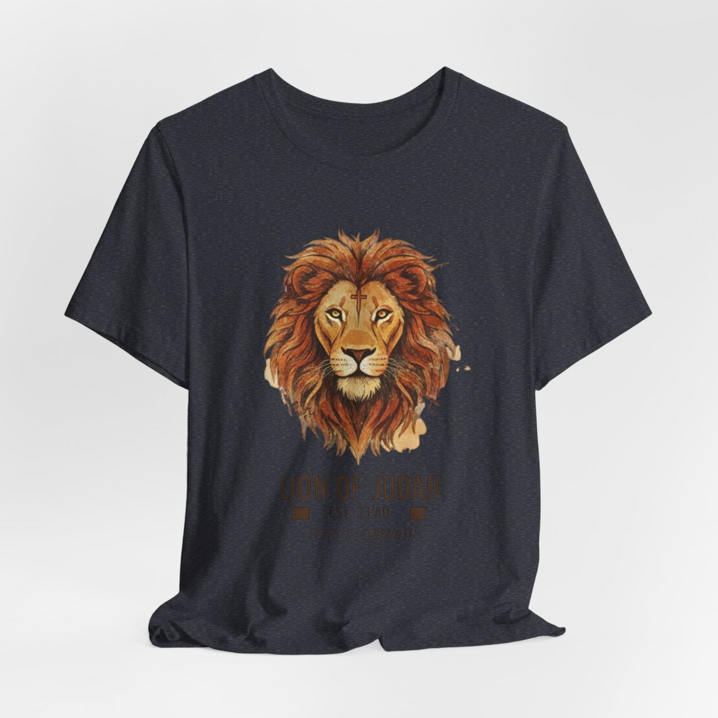 Lion of Judah T-Shirt — Faith & Strength Christian Tee