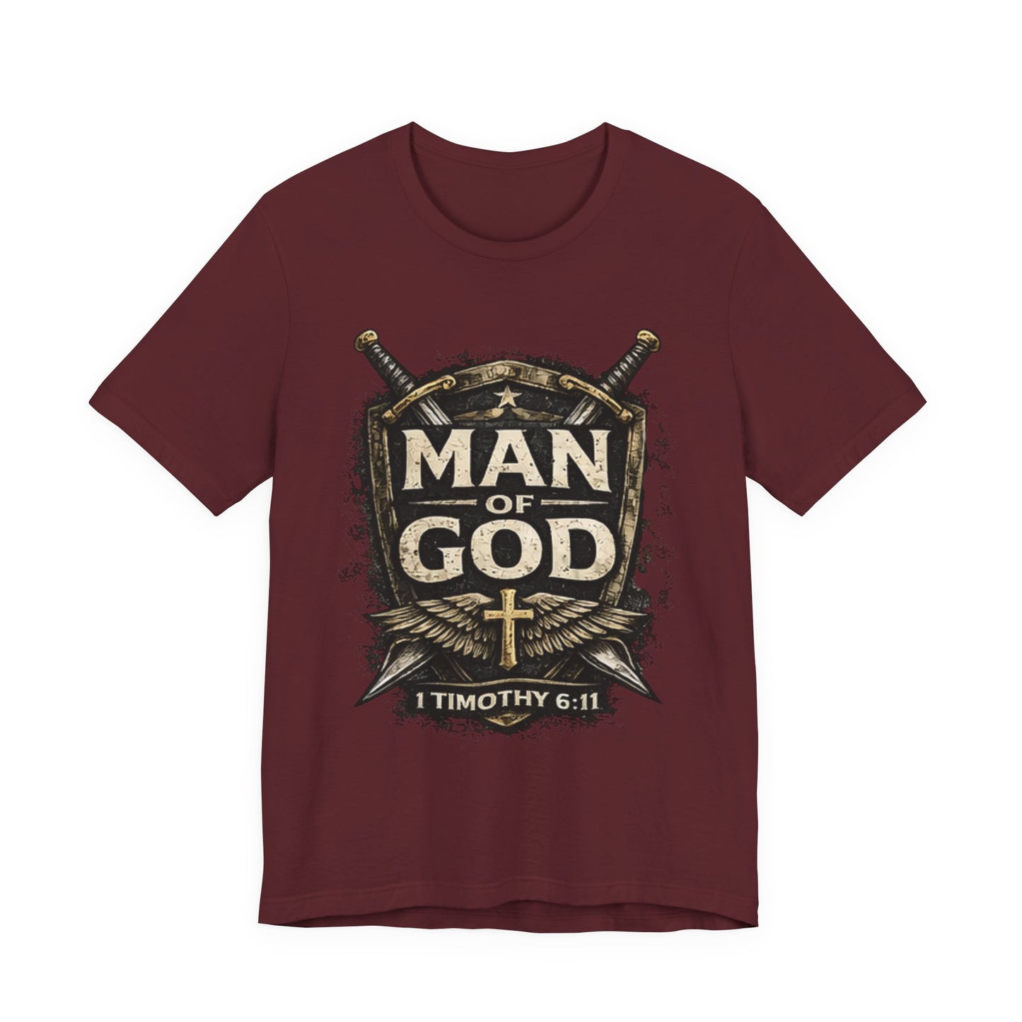 Man of God Tee — 1 Timothy 6:11 Christian Faith T-Shirt