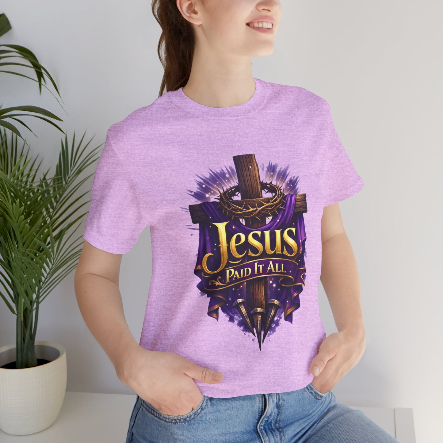 Jesus Paid It All Christian Cross Tee