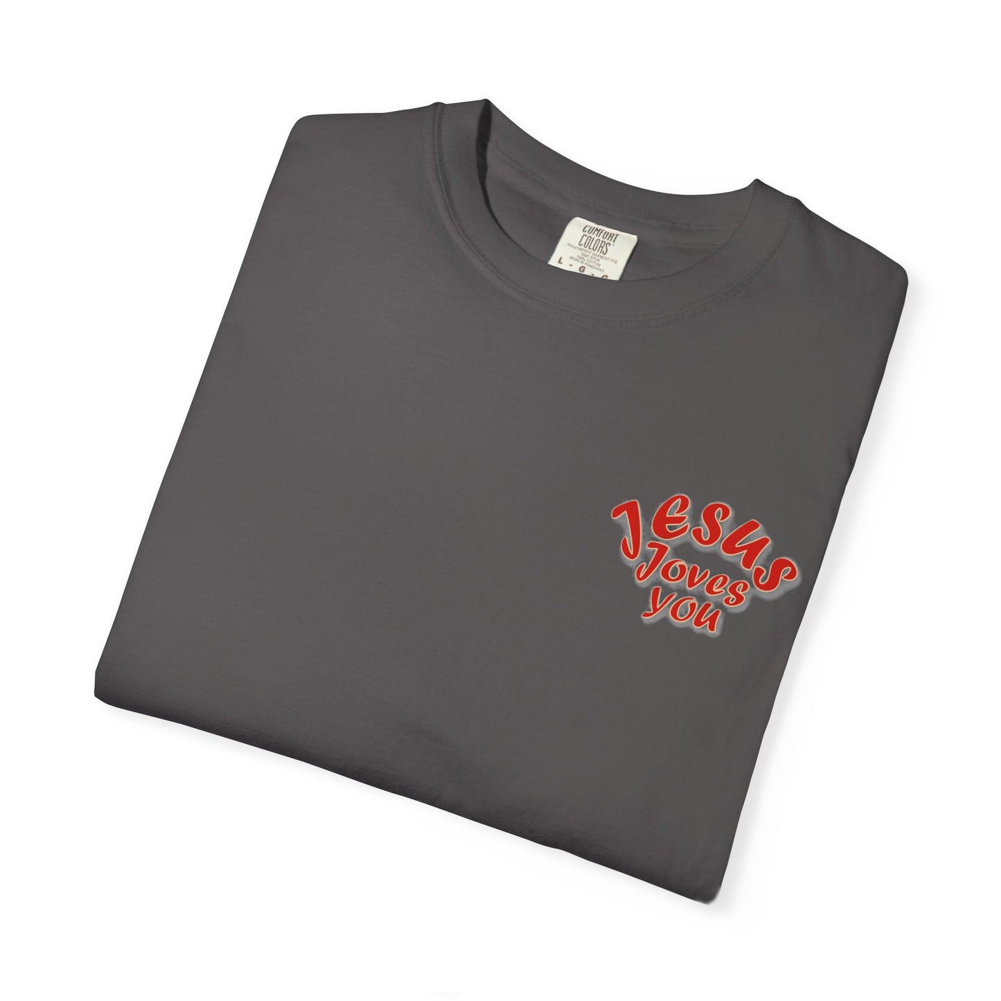 Christian Cross Heart Unisex T-shirt - Jesus Loves You Design