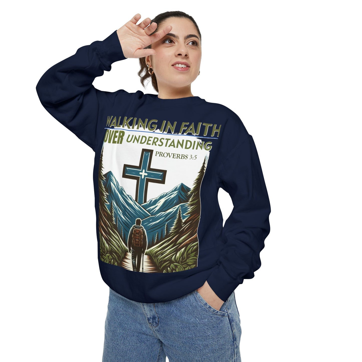 Faithful Unisex Sweatshirt - Bible Verse Proverbs 3:5