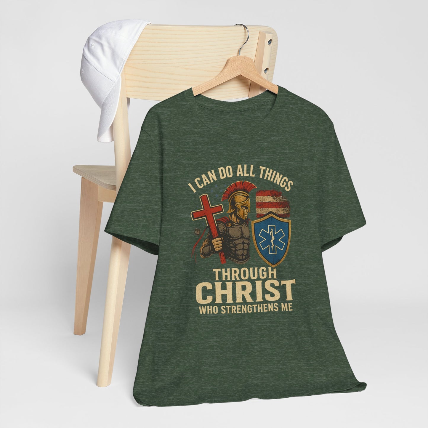 Medical Personnel Tee — "I Can Do All Things Through Christ"