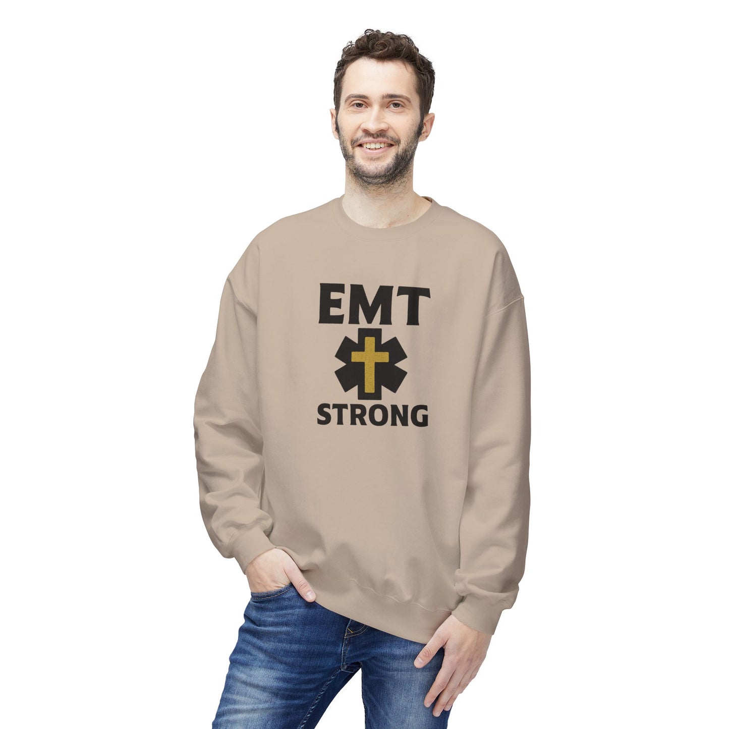 EMT Strong Christian Cross Sweatshirt