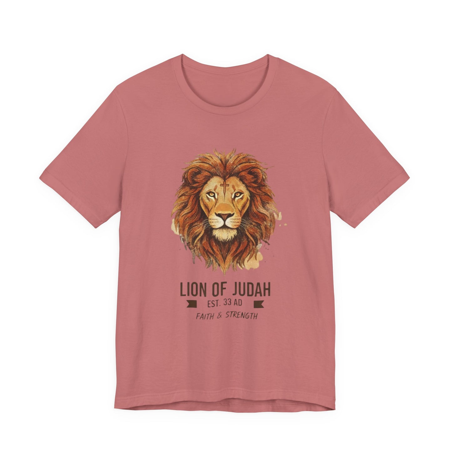 Lion of Judah T-Shirt — Faith & Strength Christian Tee
