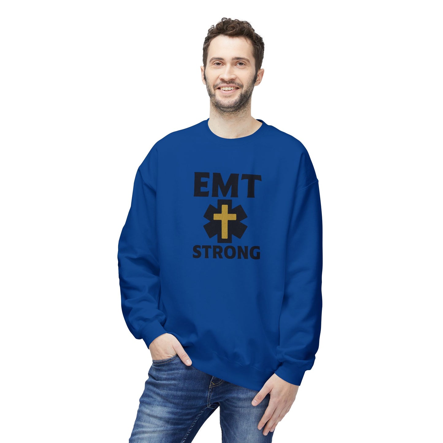 EMT Strong Christian Cross Sweatshirt