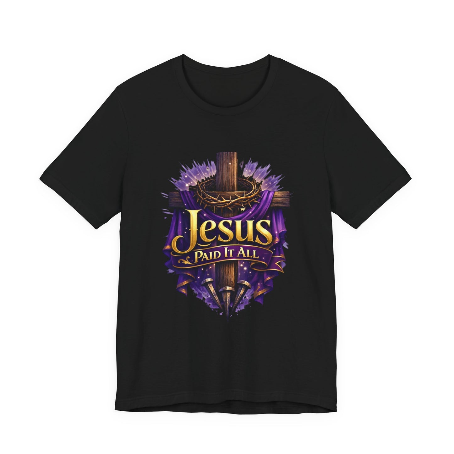 Jesus Paid It All Christian Cross Tee