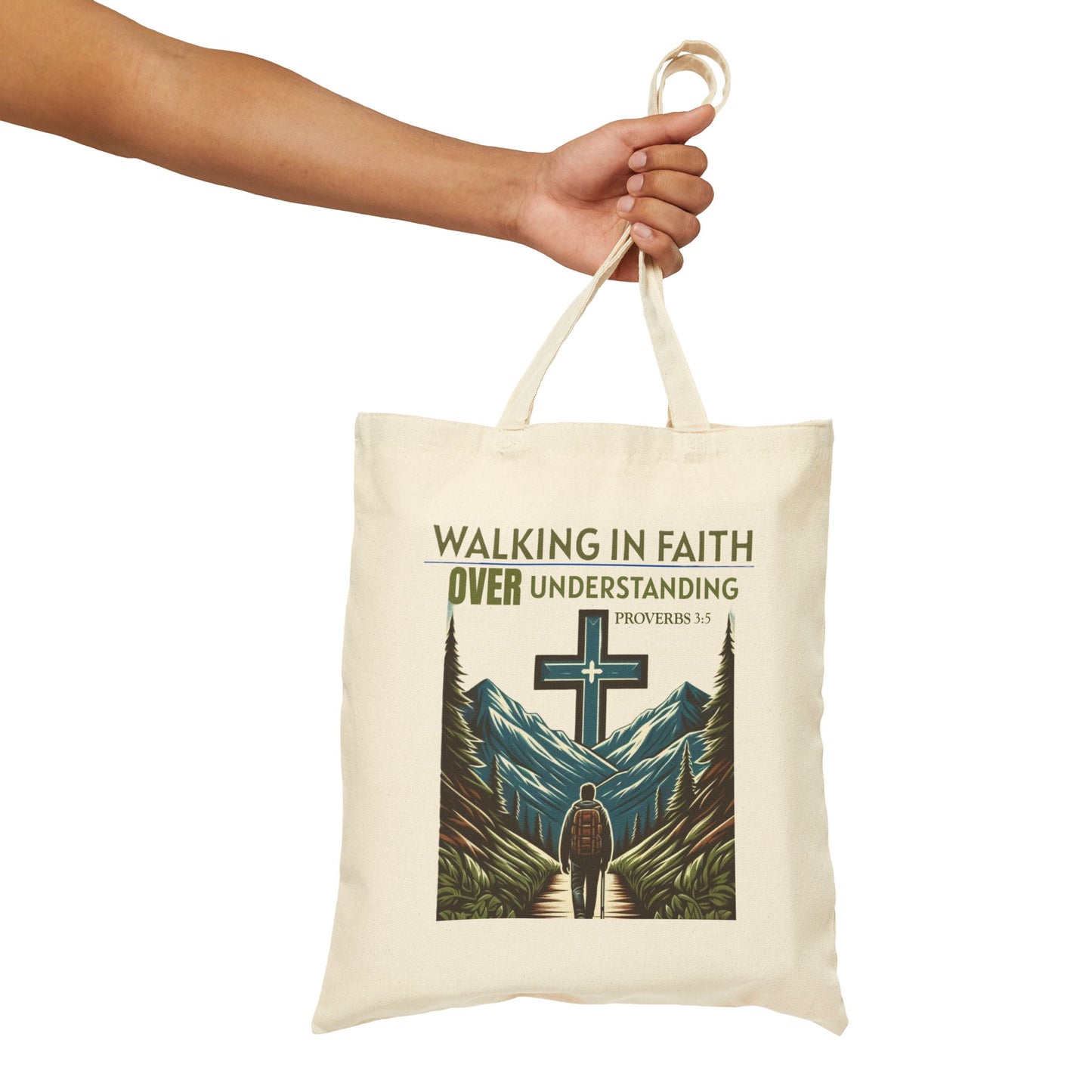 Tote Bag with Bible Verse Proverbs 3:5