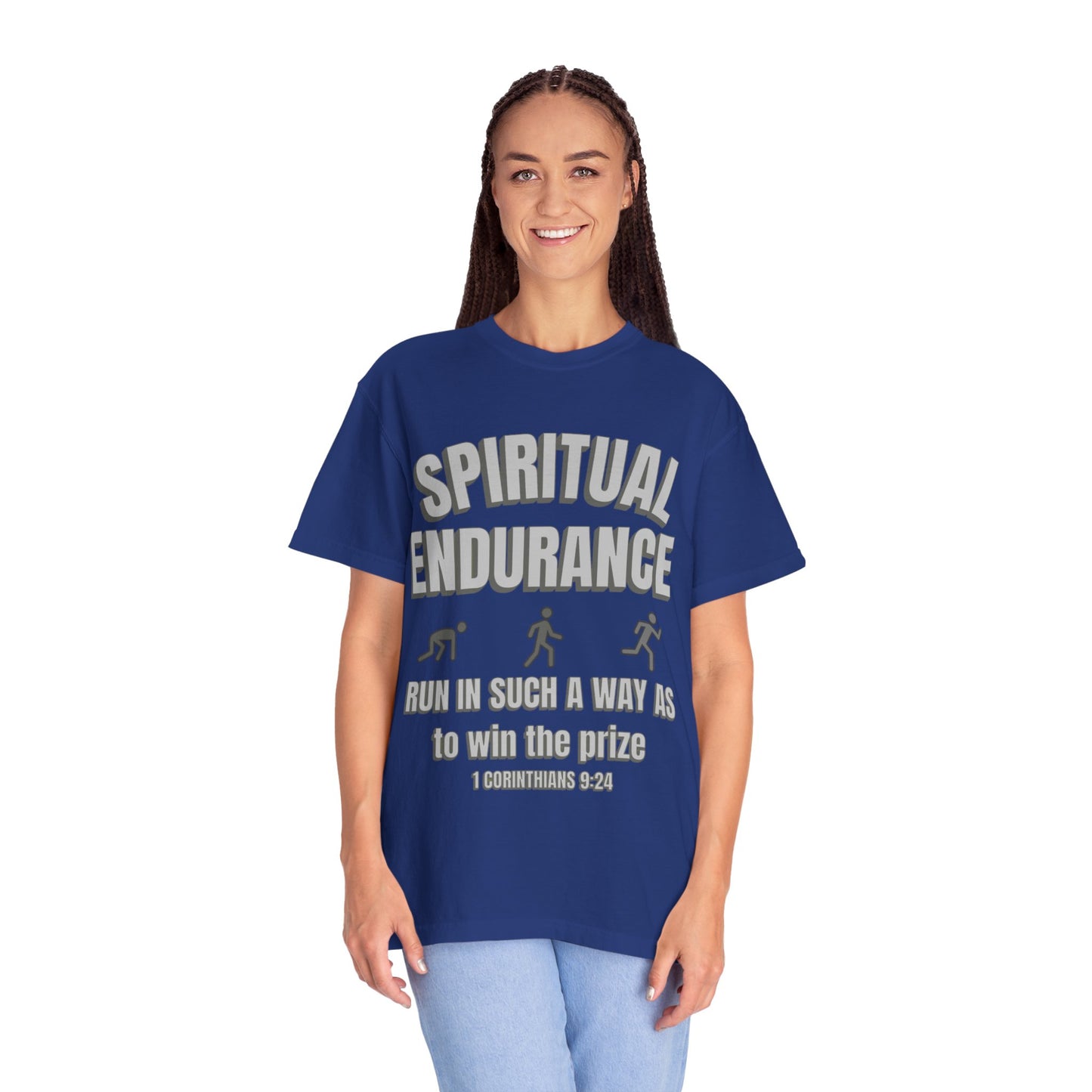 Copy of Christian Verse 1 Corinthians 9:24 Garment-Dyed T-shirt
