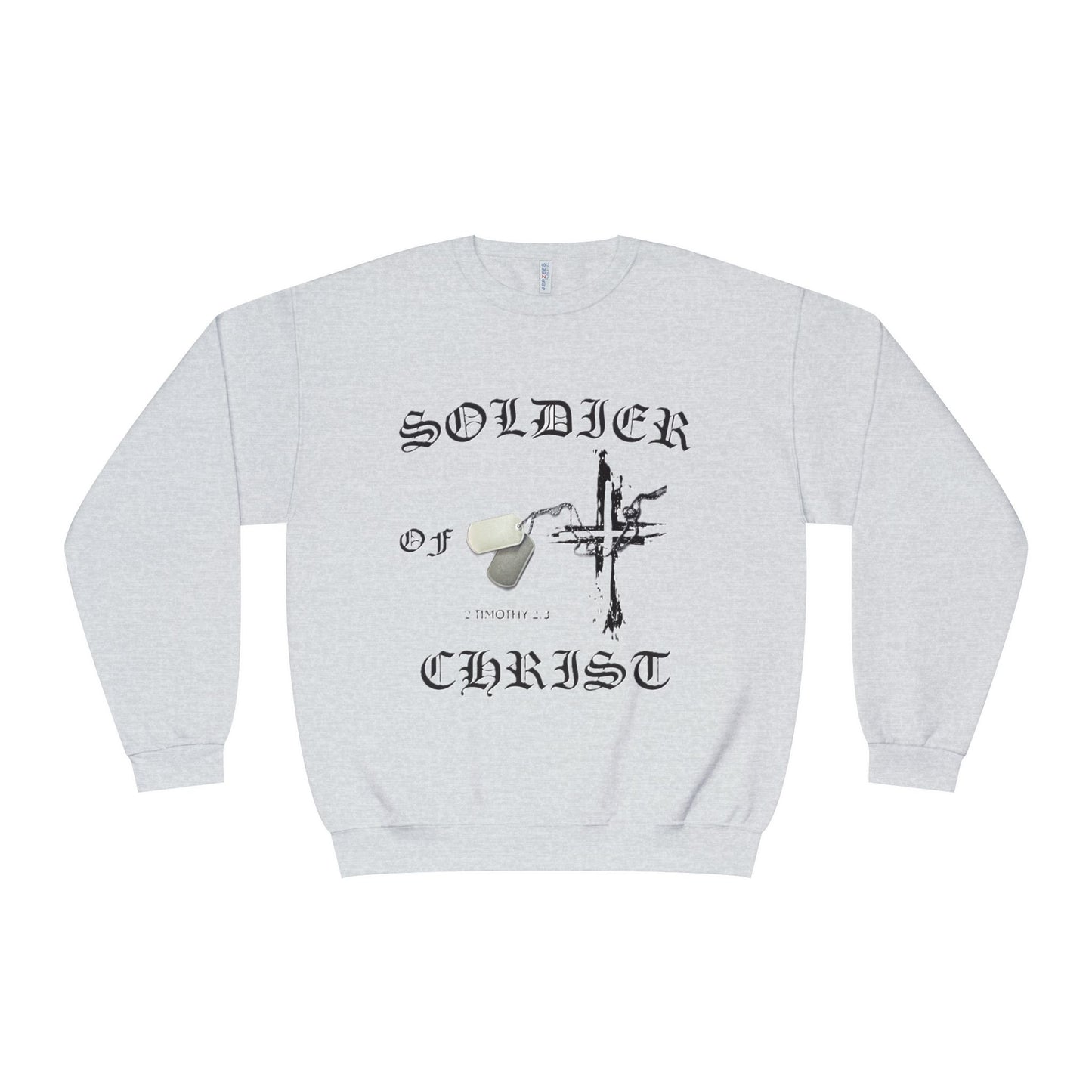 Christian Military Sweatshirt: Soldier of Christ Unisex NuBlend® Crewneck