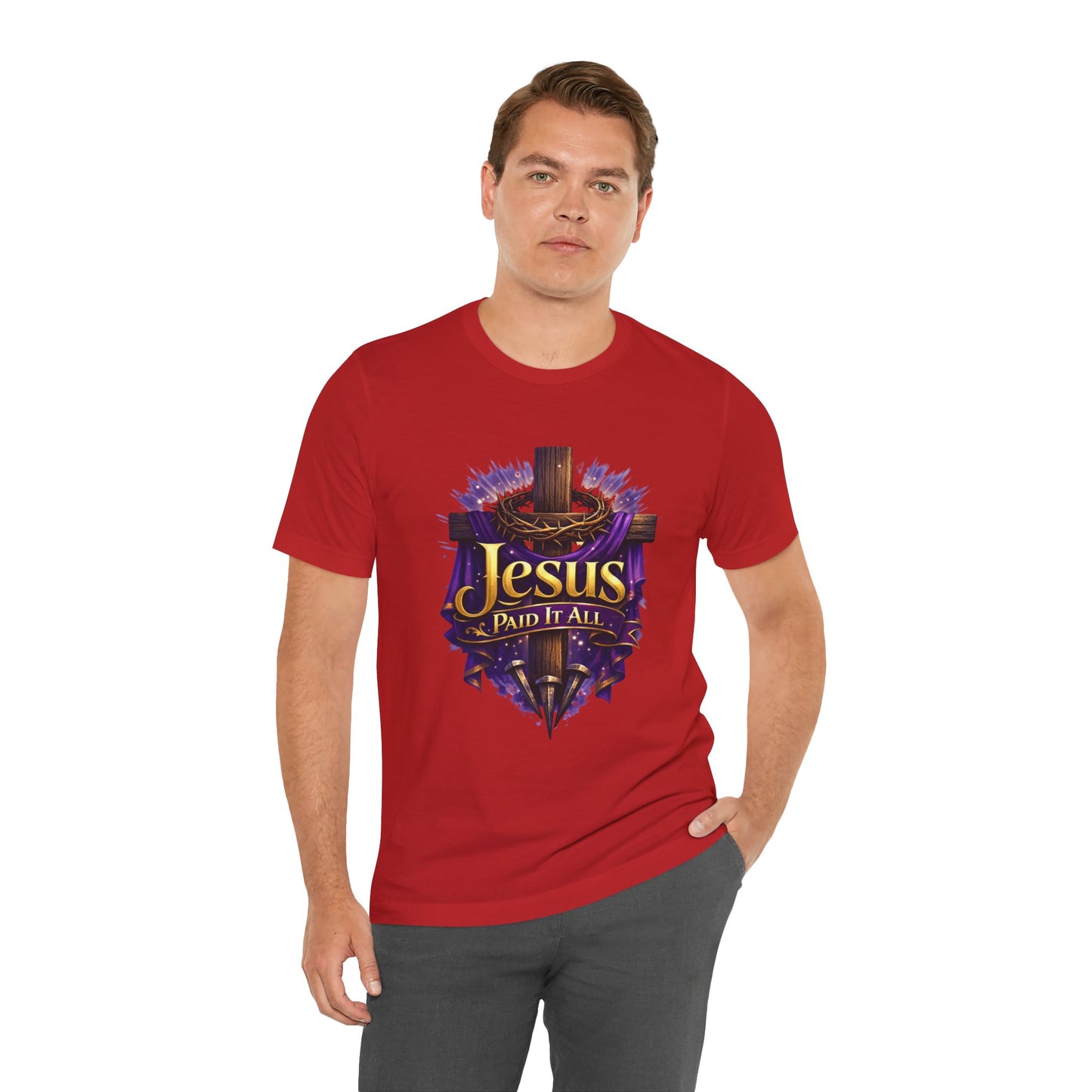 Jesus Paid It All Christian Cross Tee