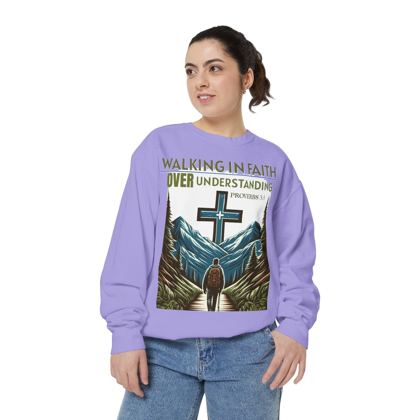 Faithful Unisex Sweatshirt - Bible Verse Proverbs 3:5