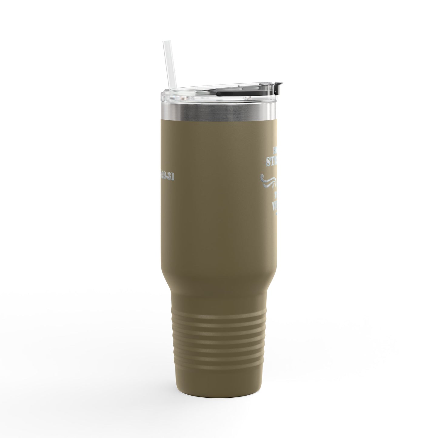 Travel Mug - Bible Verse 'He gives Strength to the Weary' Isaiah 40:29-31