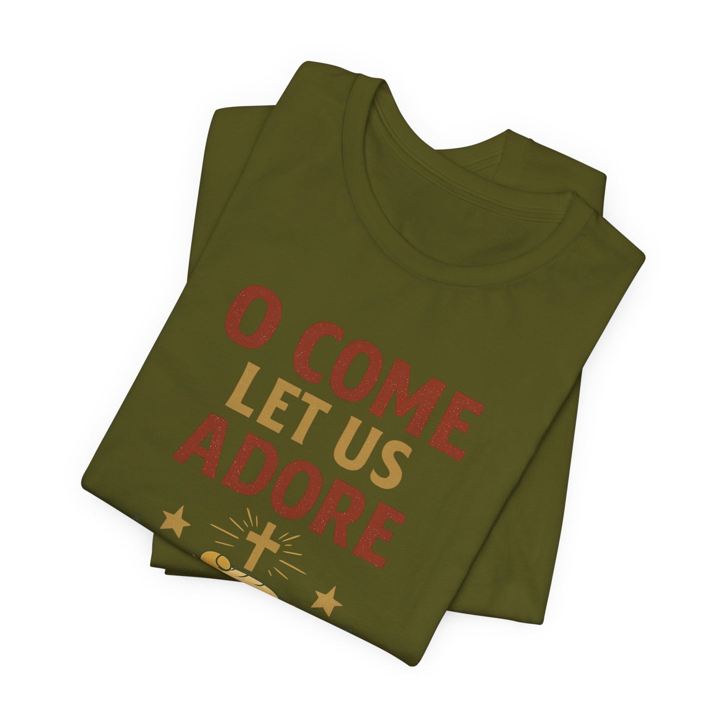 O Come Let Us Adore Him Christmas T-Shirt