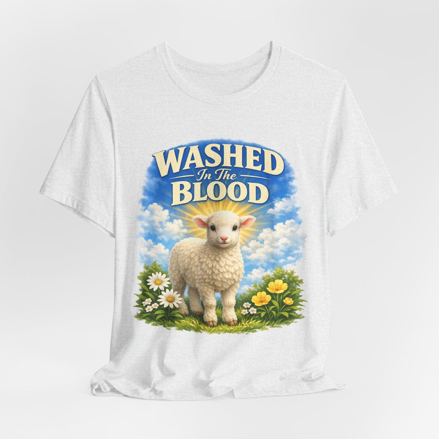 Washed in the Blood Lamb T-Shirt — Christian Easter Religious Tee