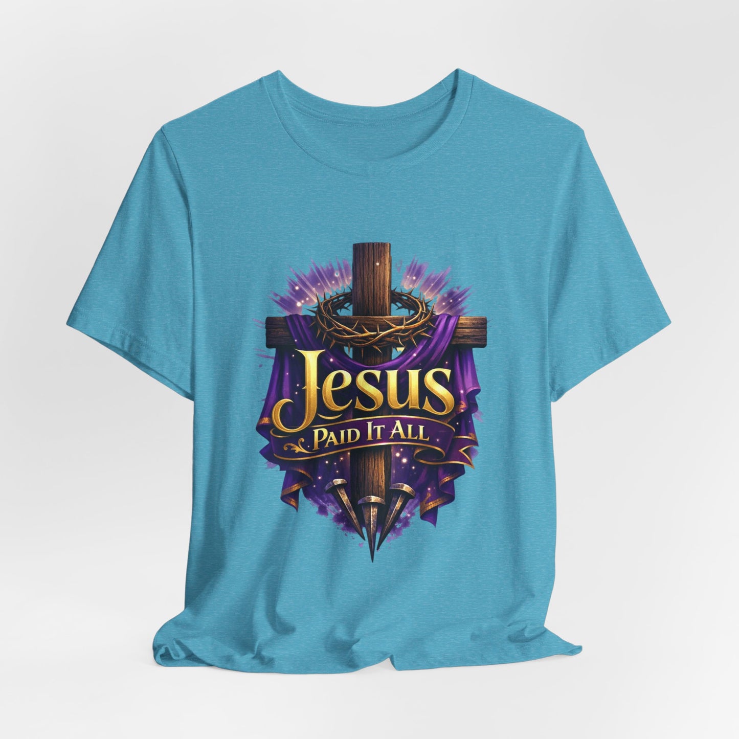 Jesus Paid It All Christian Cross Tee