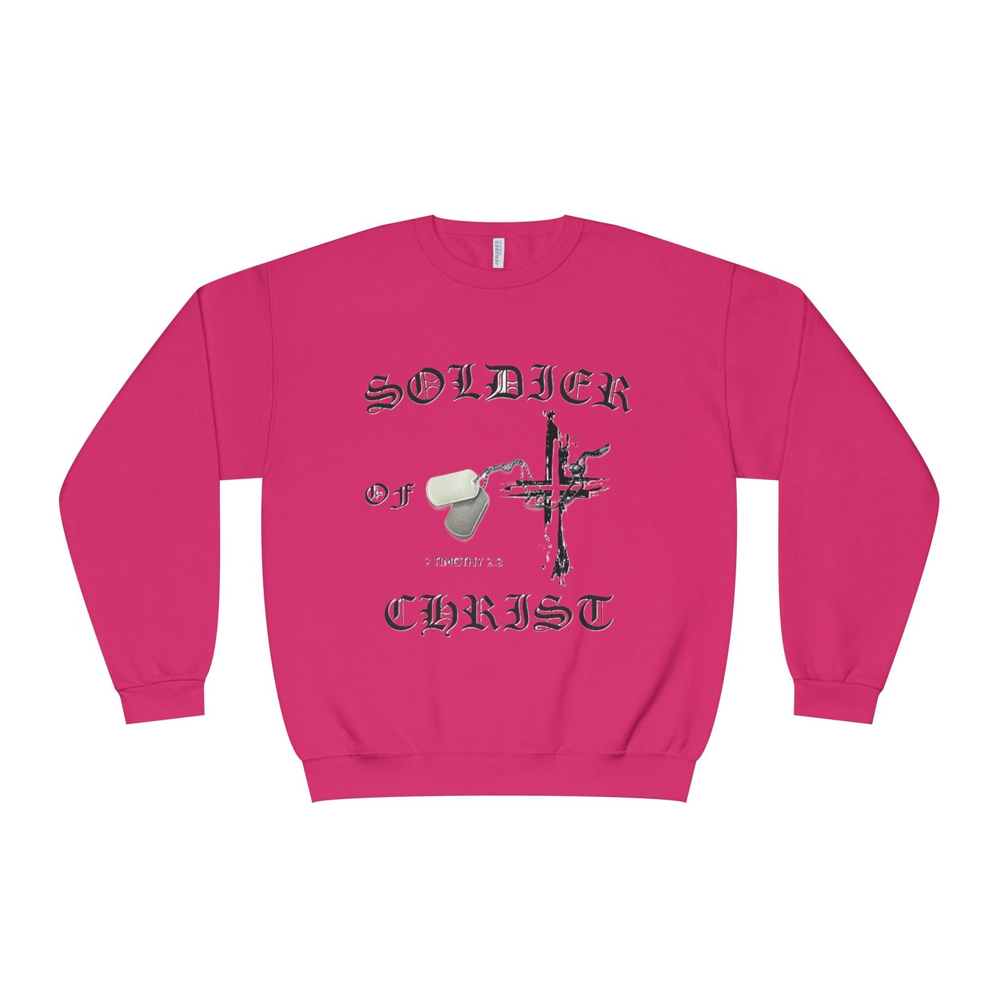Christian Military Sweatshirt: Soldier of Christ Unisex NuBlend® Crewneck