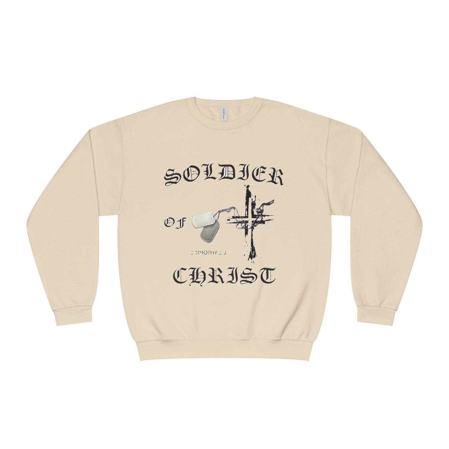 Christian Military Sweatshirt: Soldier of Christ Unisex NuBlend® Crewneck