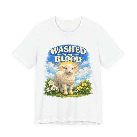 Washed in the Blood Lamb T-Shirt — Christian Easter Religious Tee
