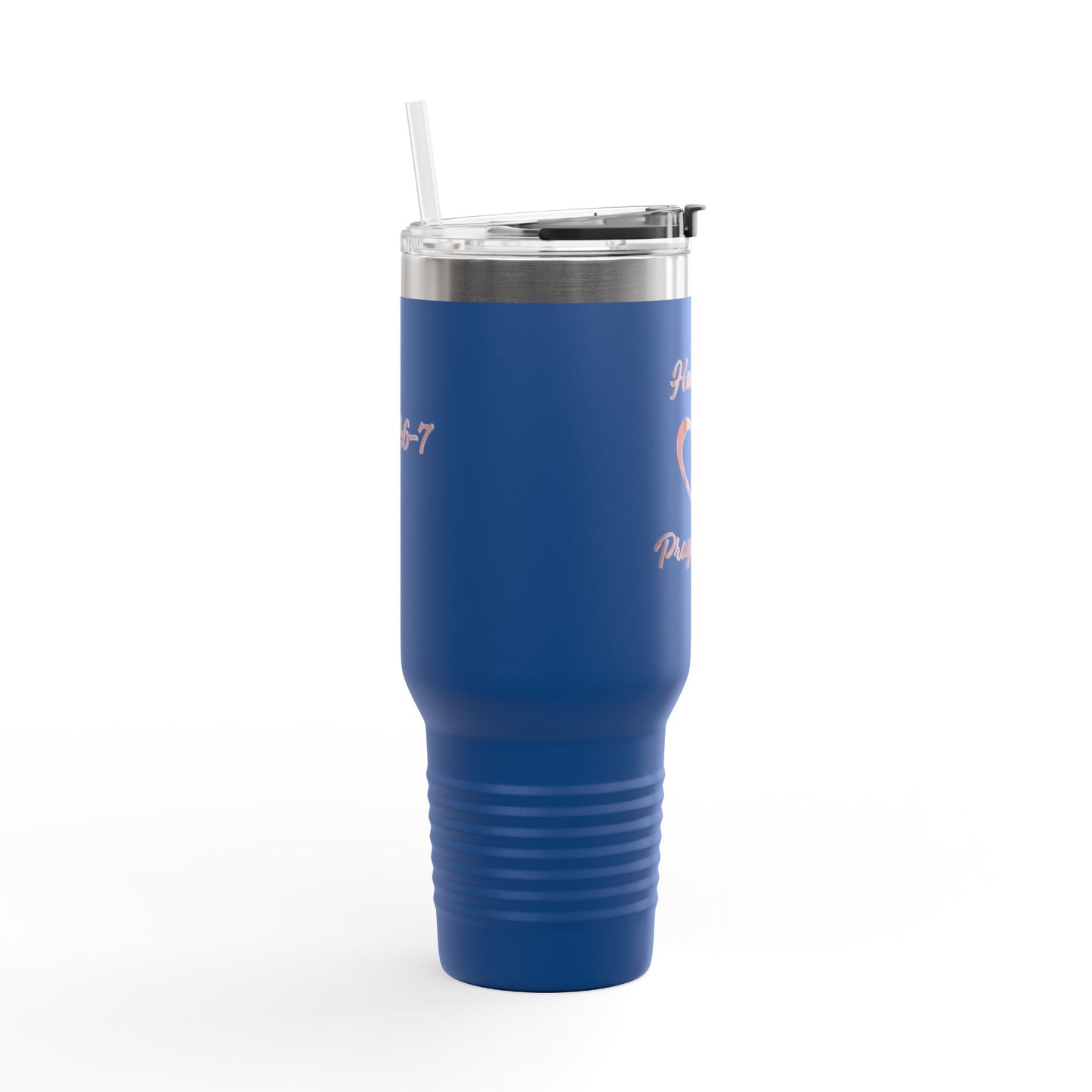 Travel Mug - &quot;How can I pray for you&quot; with Heart and Praying Hands Design