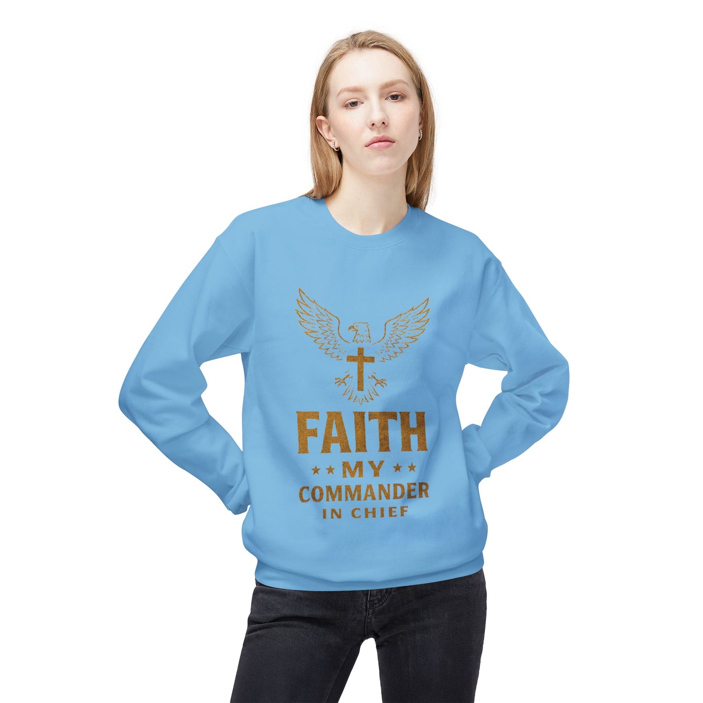 Sweatshirt - Military Christians: 'Faith is my Commander in Chief'
