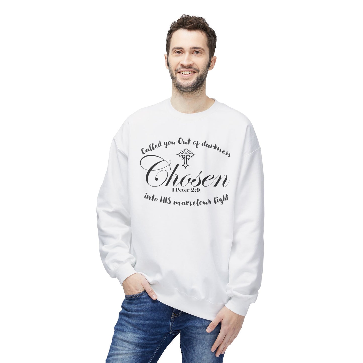 Christian Sweatshirt 1 Peter 2:9 Verse