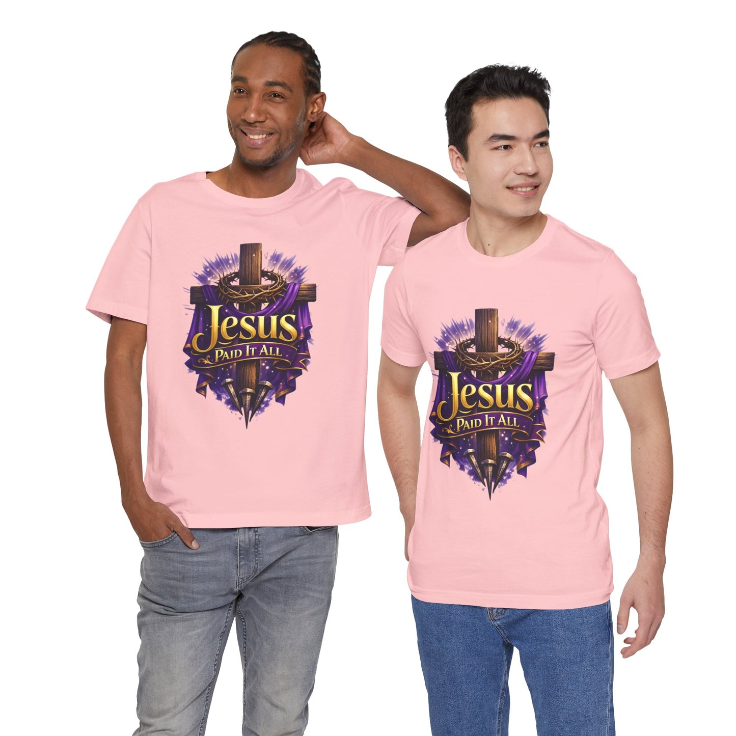 Jesus Paid It All Christian Cross Tee