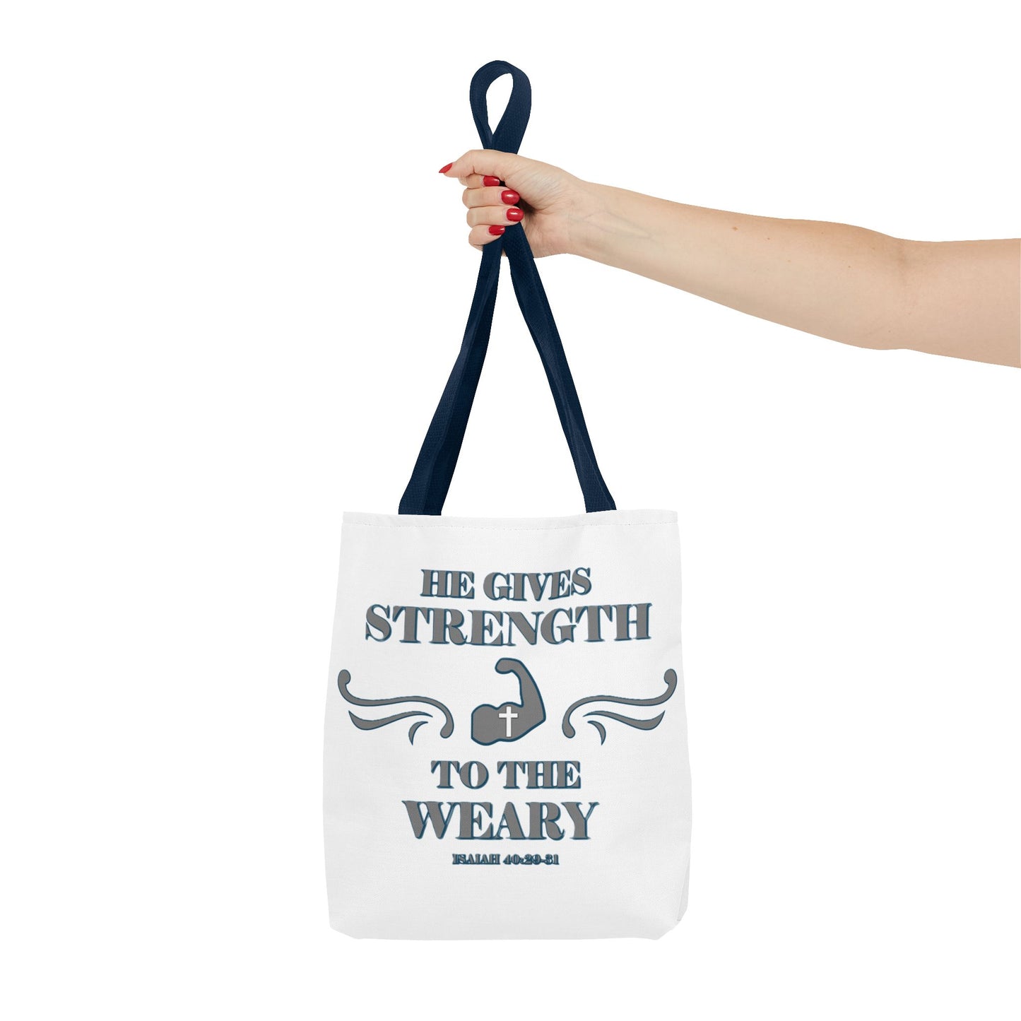 Tote Bag with Bible Verse Isaiah 40:29-31