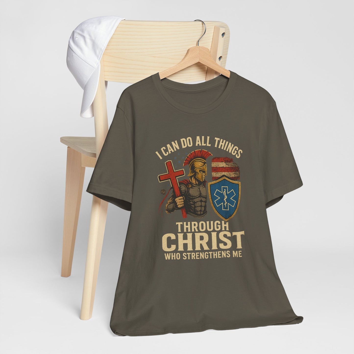 Medical Personnel Tee — "I Can Do All Things Through Christ"
