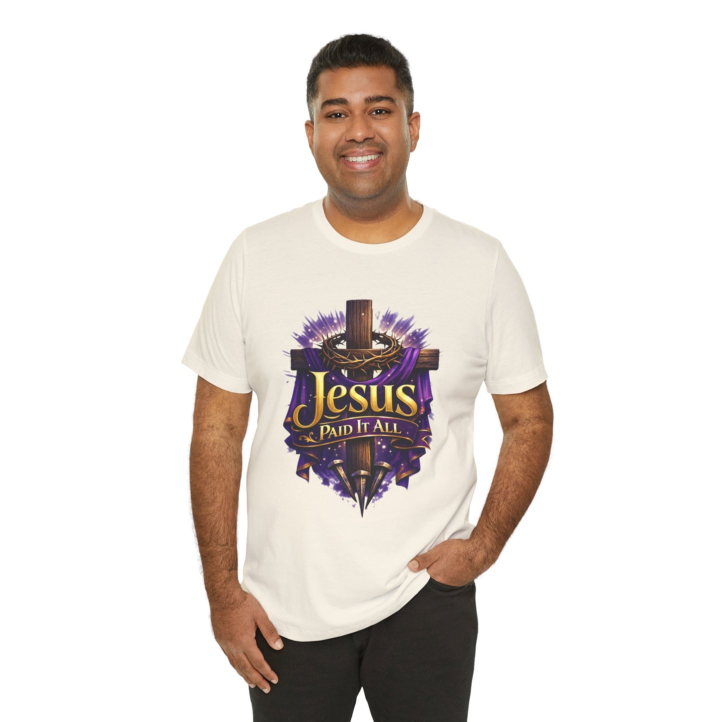 Jesus Paid It All Christian Cross Tee