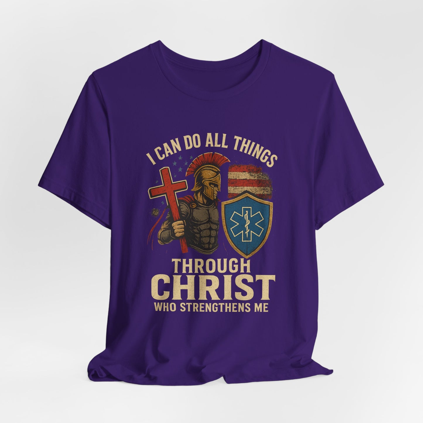 Medical Personnel Tee — "I Can Do All Things Through Christ"