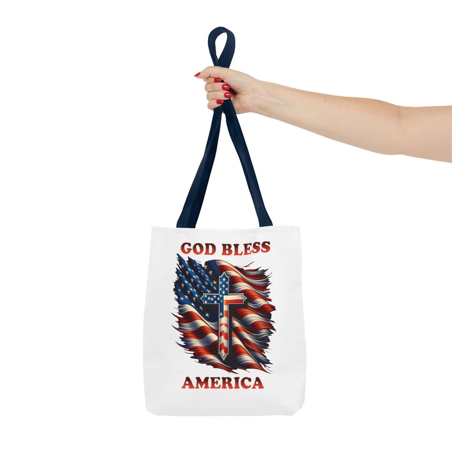 Tote Bag (AOP) "GOD BLESS AMERICA"