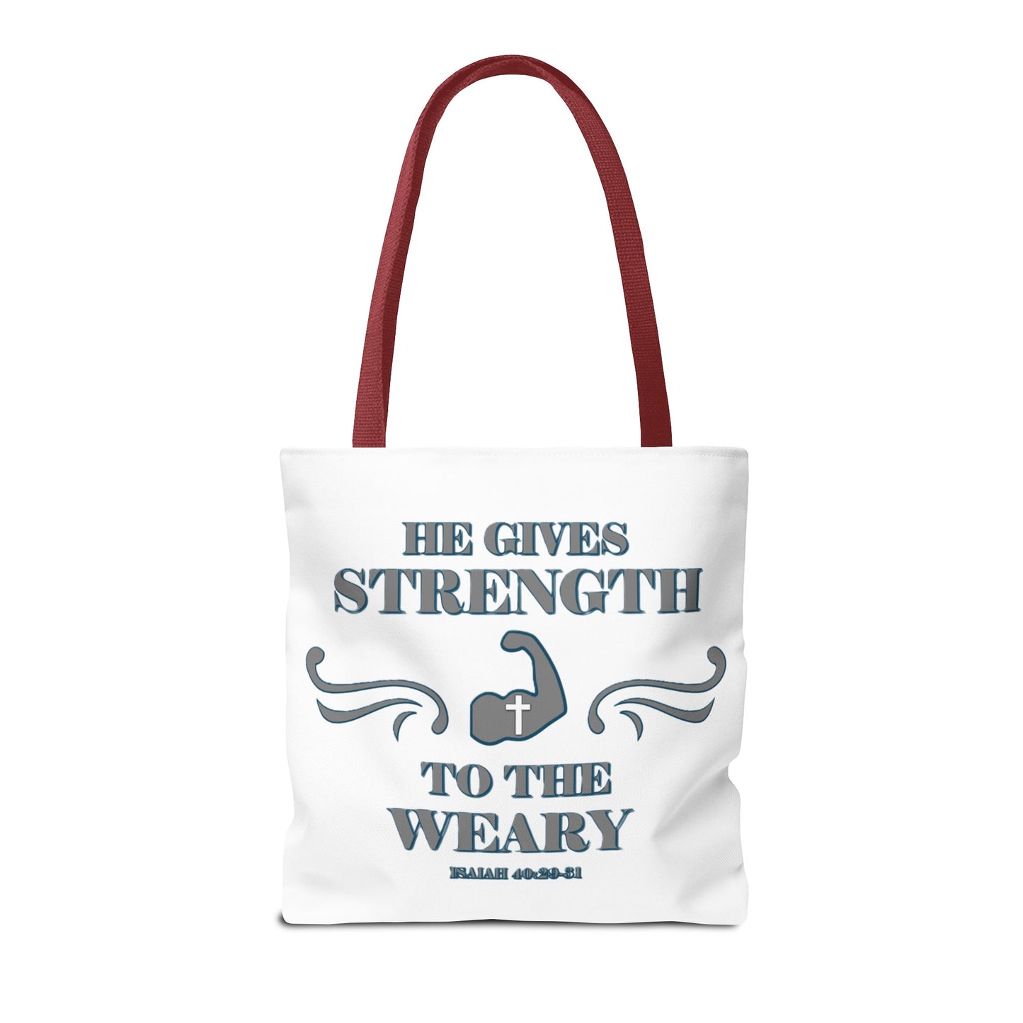 Tote Bag with Bible Verse Isaiah 40:29-31