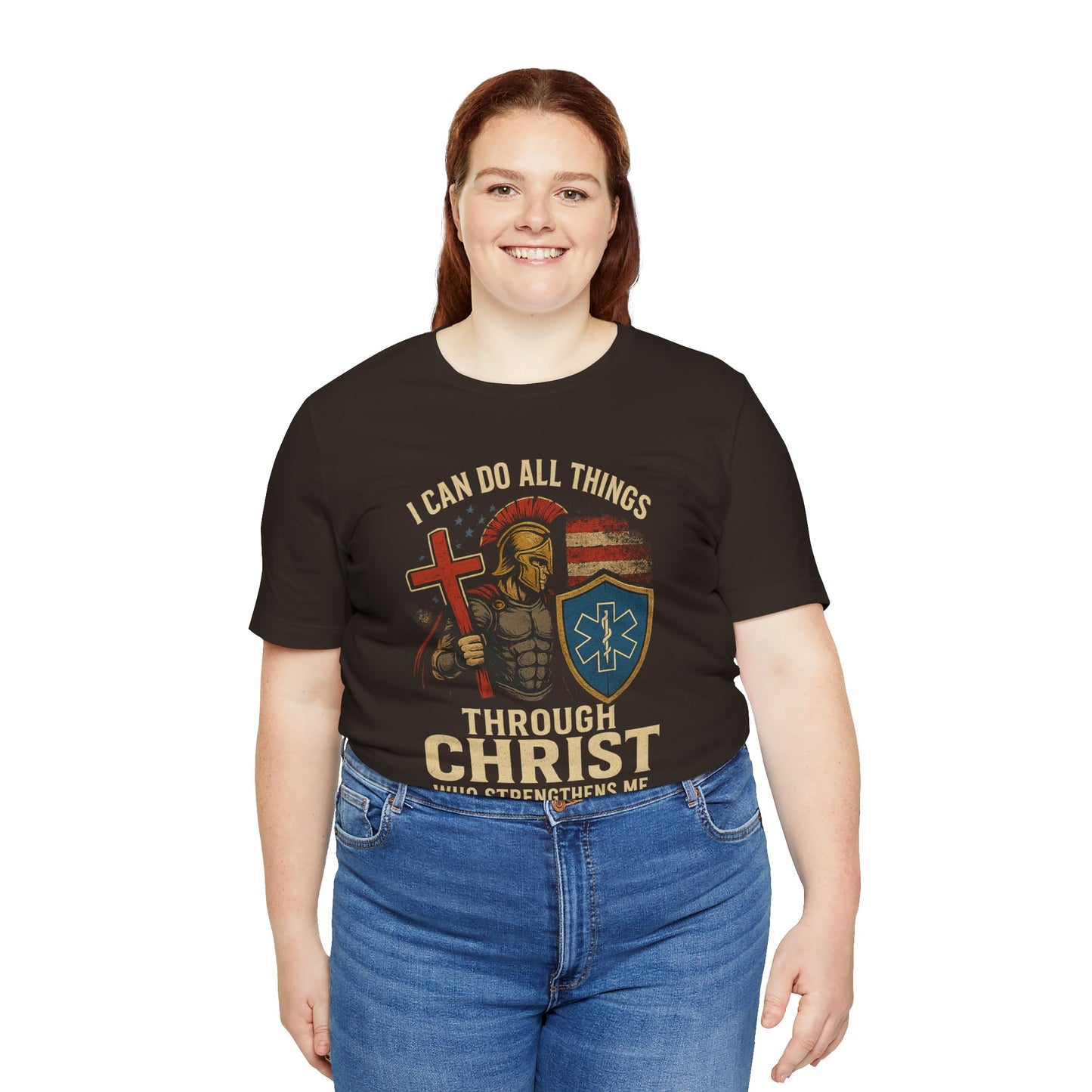 Medical Personnel Tee — "I Can Do All Things Through Christ"