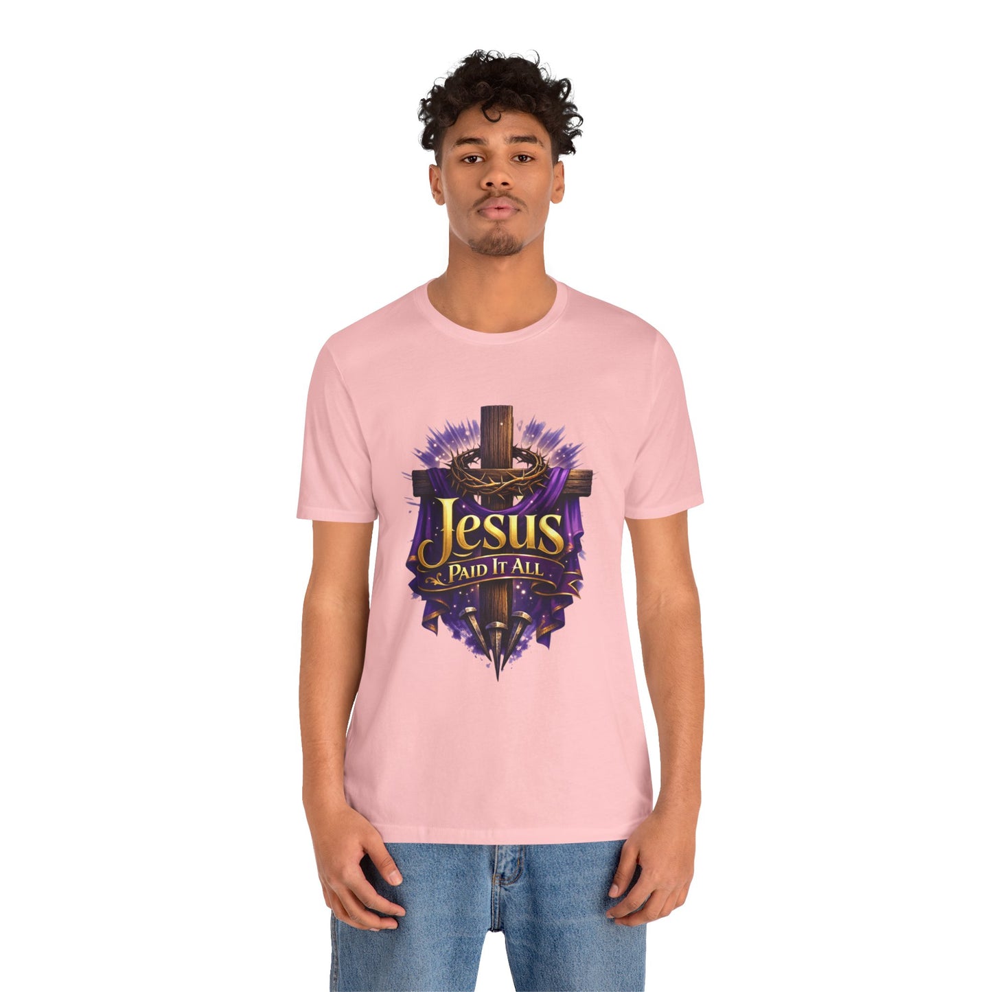 Jesus Paid It All Christian Cross Tee