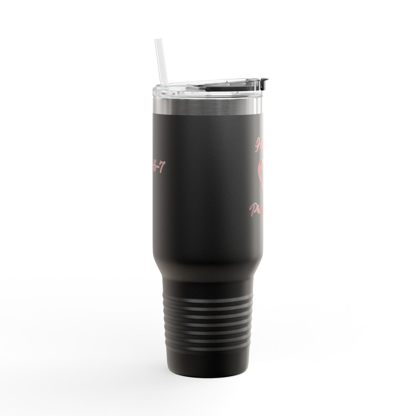 Travel Mug - &quot;How can I pray for you&quot; with Heart and Praying Hands Design