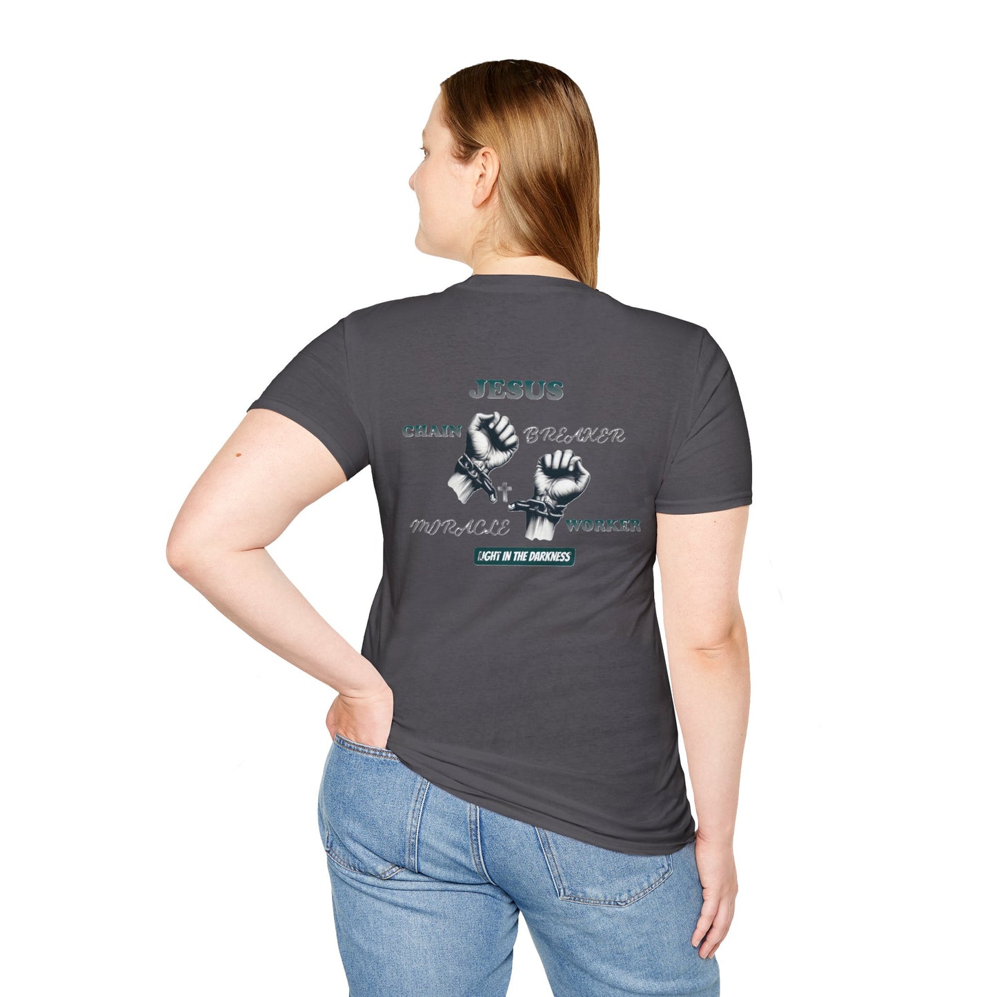 Christian Unisex Tee - Jesus Chain Breaker Design