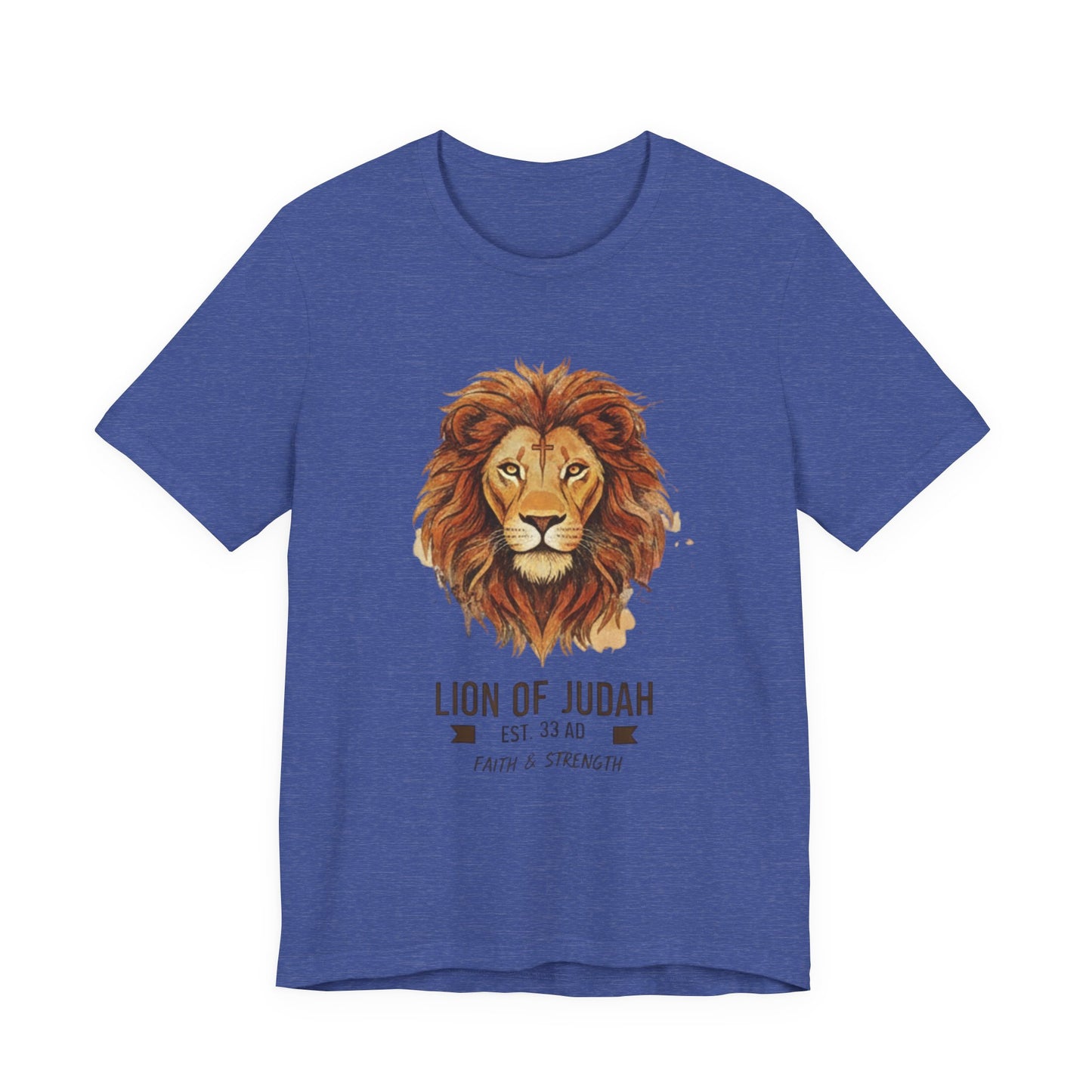 Lion of Judah T-Shirt — Faith & Strength Christian Tee