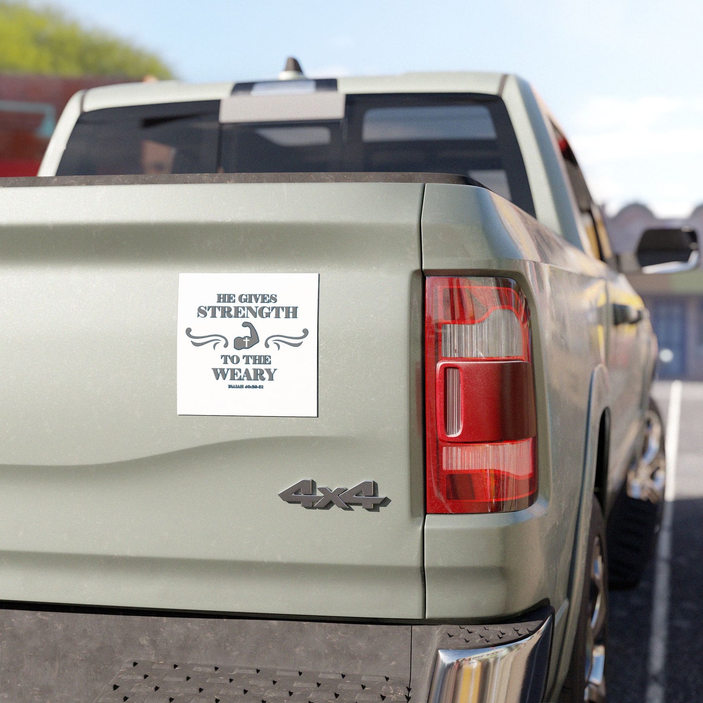 Car Magnets - Bible Verse 'He gives Strength to the Weary' Isaiah 40:29-31