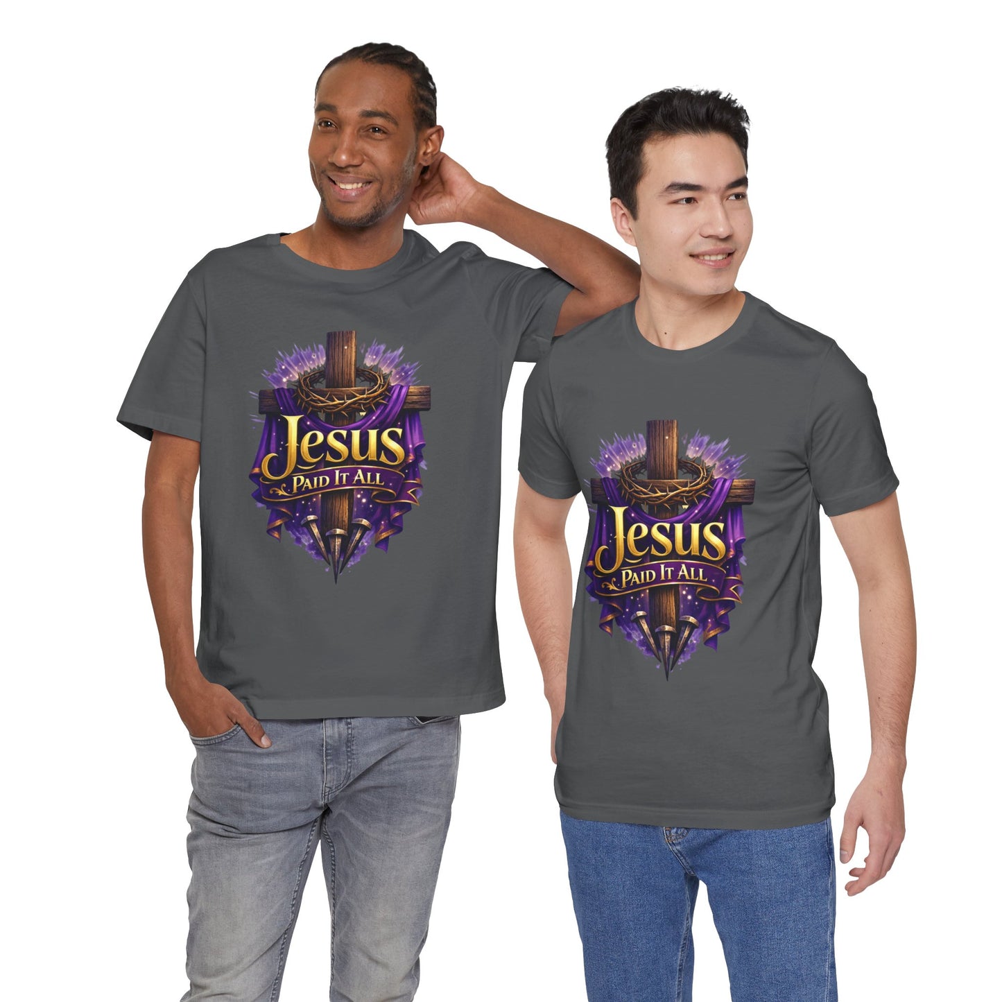 Jesus Paid It All Christian Cross Tee