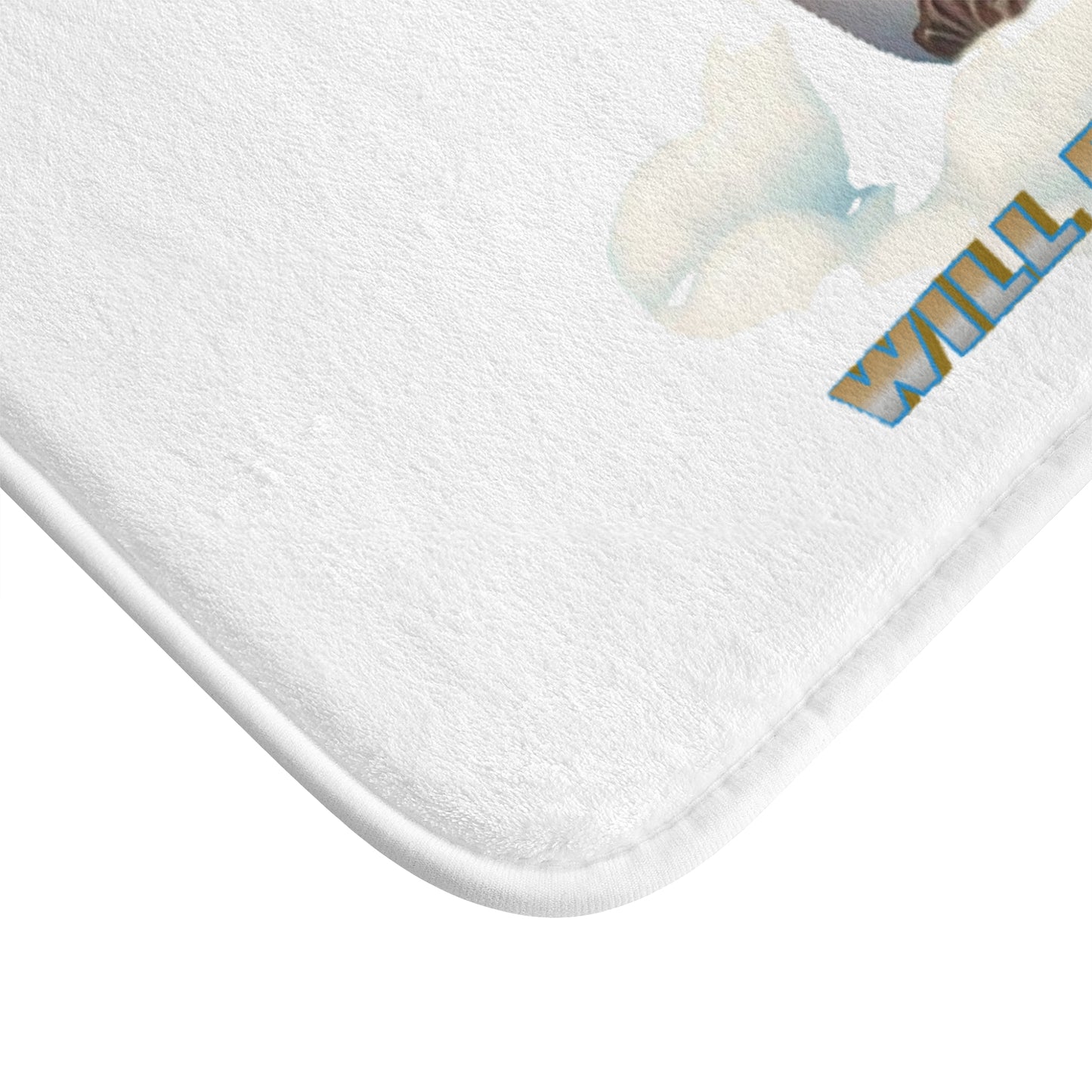 Bath Mat "WASH ME AND I WILL BE WHITER THAN SNOW"