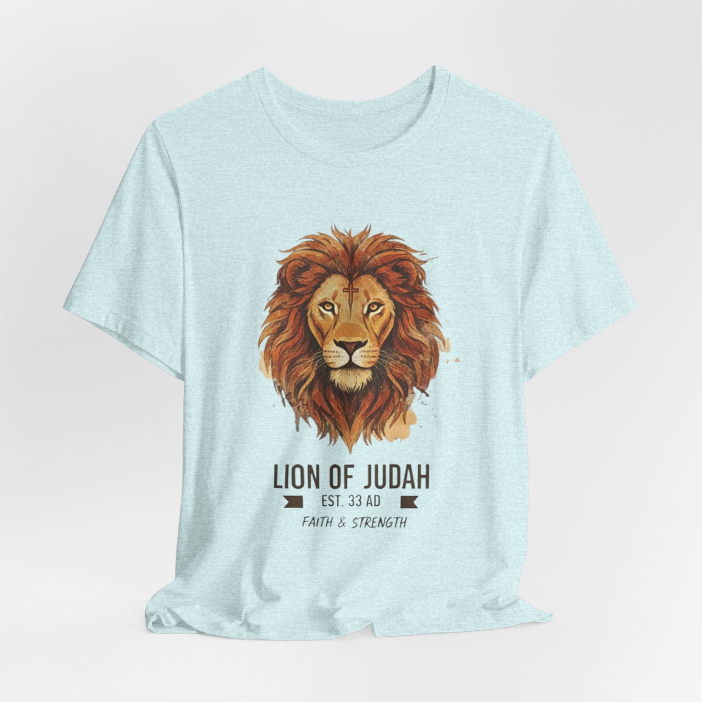 Lion of Judah T-Shirt — Faith & Strength Christian Tee