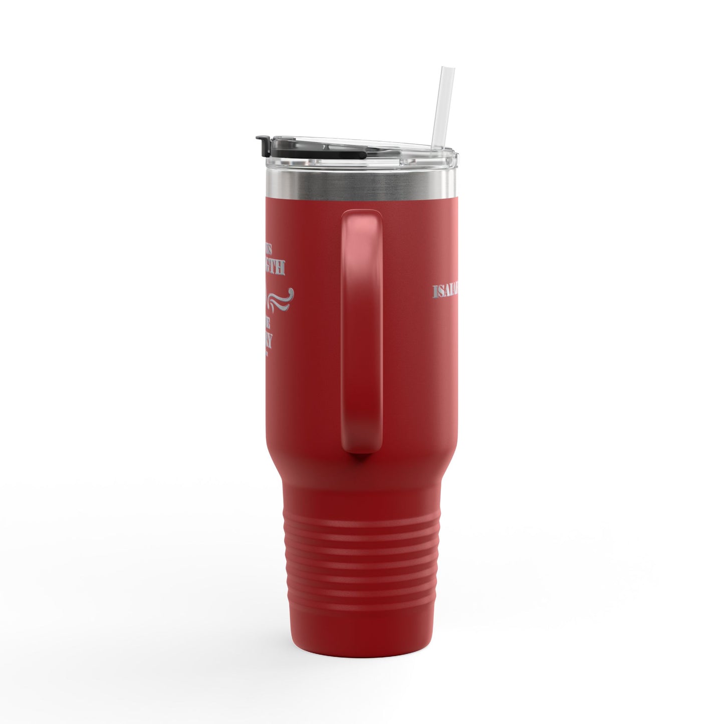 Travel Mug - Bible Verse 'He gives Strength to the Weary' Isaiah 40:29-31