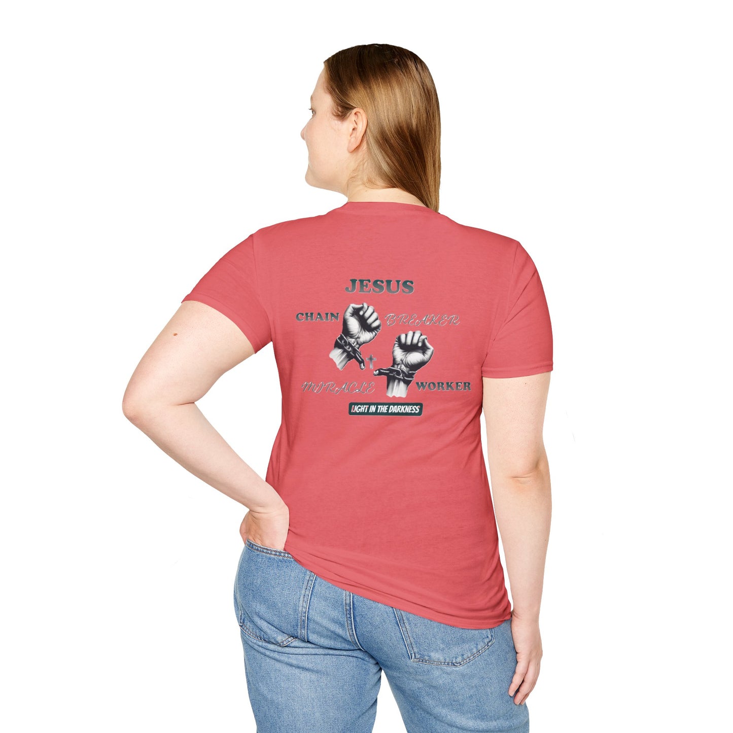 Christian Unisex Tee - Jesus Chain Breaker Design