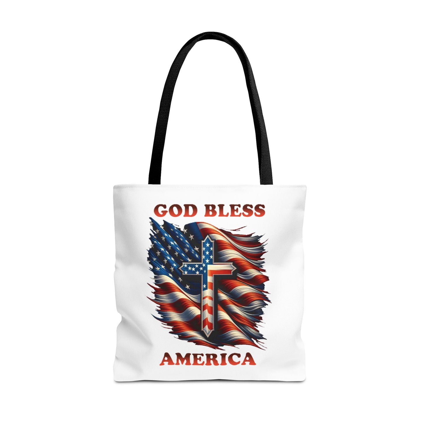 Tote Bag (AOP) "GOD BLESS AMERICA"