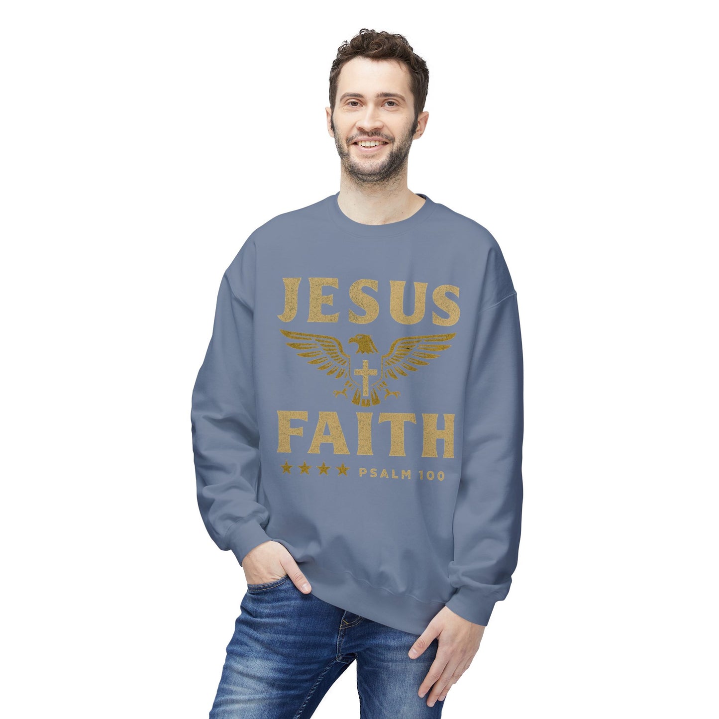 Christian Military Unisex Sweatshirt - Jesus/Faith Design
