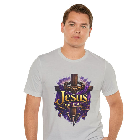 Jesus Paid It All Christian Cross Tee